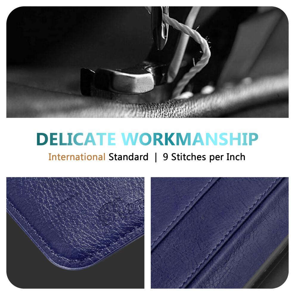 (Blue) For Phone case Leather Book Flip Wallet Case