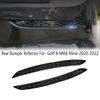 Modified Black Glossy Honeycomb Tail Rear Reflector Fog Light Lamp Cover Trim Strip for Golf 8 MK8 Rline