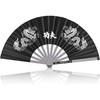 Chinese Kung Fu Tai Chi Fan Martial Arts Dance Folding Fan Stainless Steel Written Kung Fu Fan