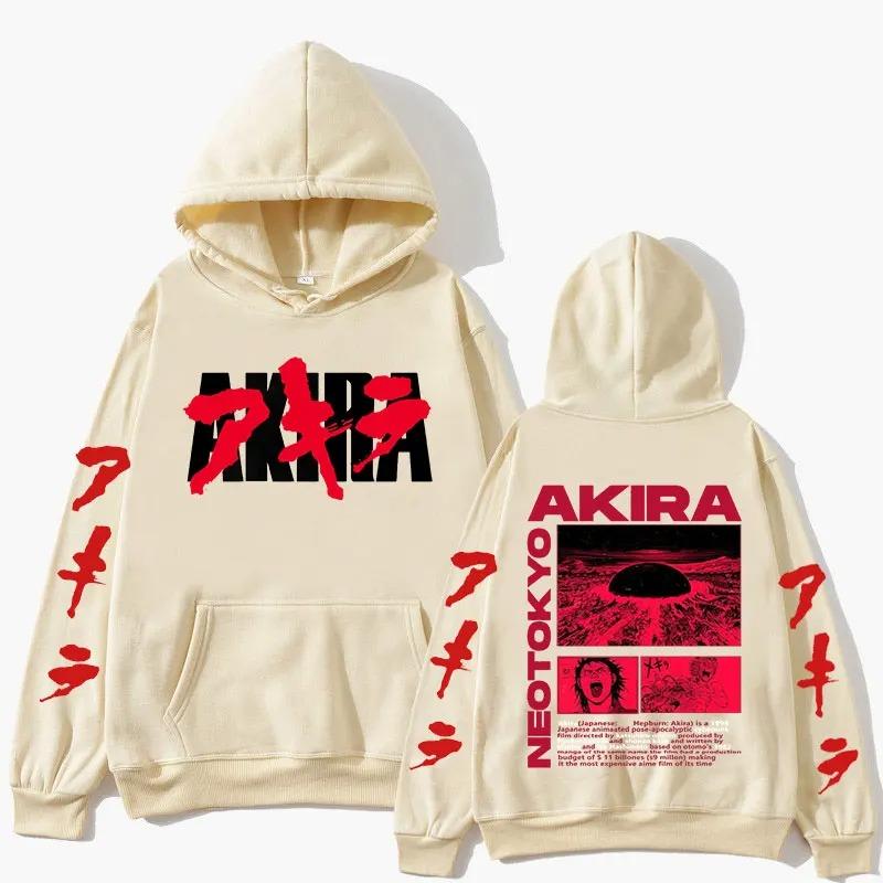 Akira Graphic Hoodie Women Men Japanese Anime Manga Printed Sweatshirt Oversized Streetwear Y2k Autumn Winter Pullover Tracksuit Female Male Clothing