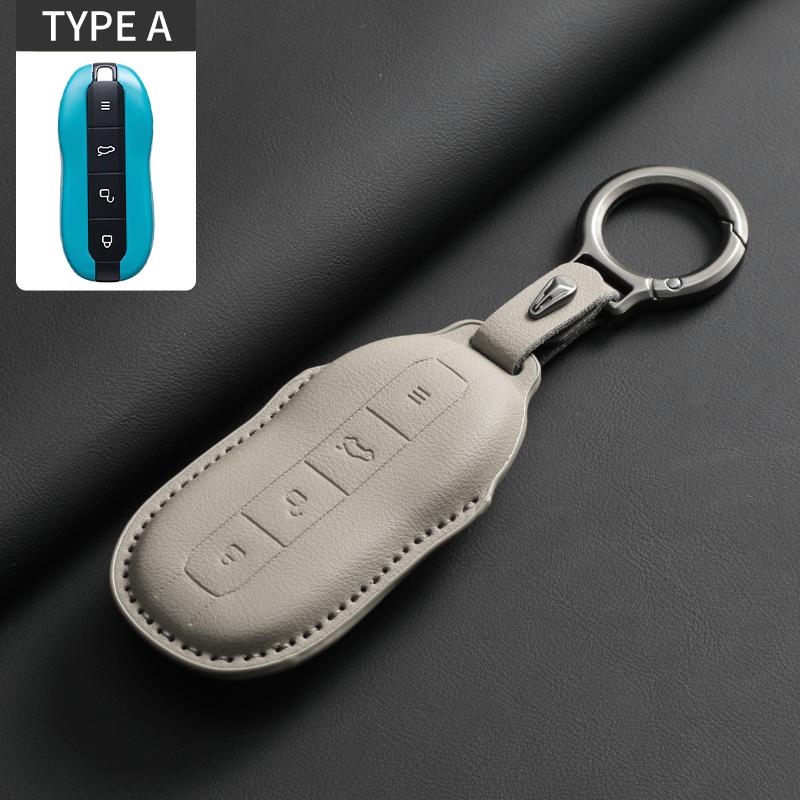 Leather Car Remote Key Case Cover For Xiaomi Su7 Yu7 Su7 Ultra Car Key Case Cover Anti-Scratch Shell Key Decorative Accessories
