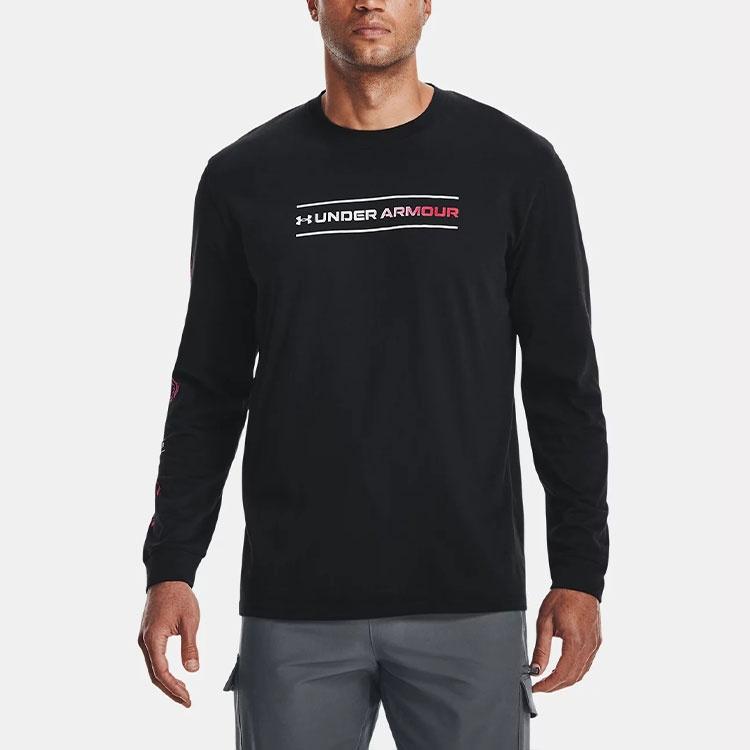Under Armour Branded Spiral Heavyweight Long Sleeve T-shirt 'Black' Men's 1366473-001