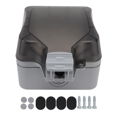 IP66 Outdoor Waterproof Switch Socket Box Surface Mounted Splashproof Dustproof Charging  Socket