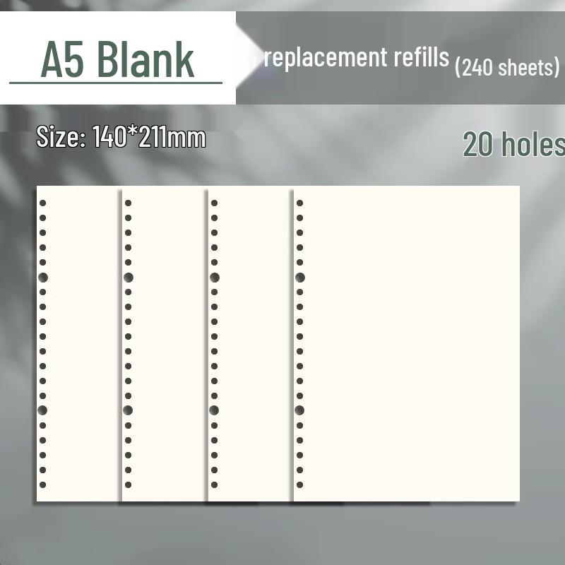 Comfortable Loose-Leaf Student Notebook – Gentle Literary Style, Removable Pages, Hand-Friendly Design