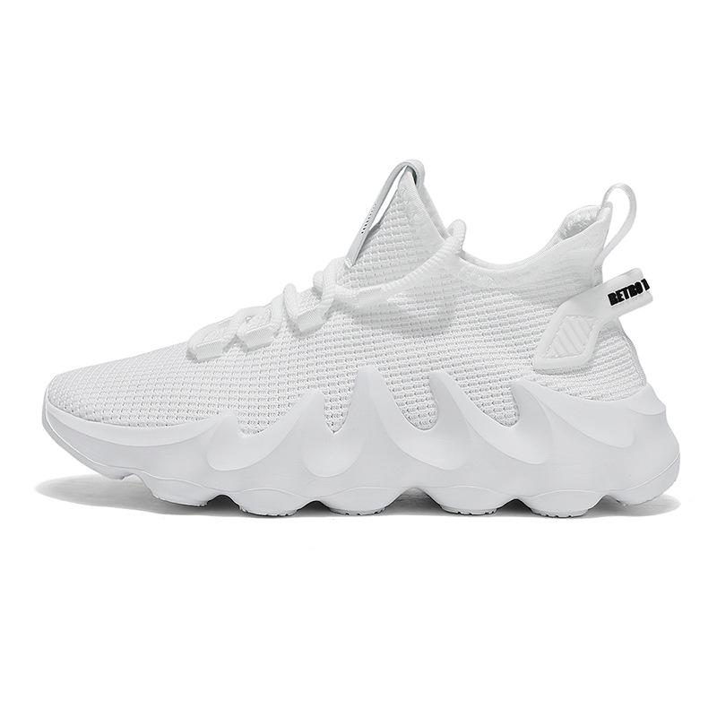 2024 New Large Size Men's Shoes Light Breathable Socks Shoes Men's Low-top Fly-woven Sports Shoes Casual Versatile Outdoor