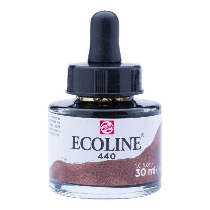 Encre aquarelle Ecoline 30ml 440 Sépia foncé Royal Talens