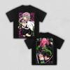 Mitsuri Kanroji "Love Pillar" Demon Slayer Double-Sided Oversized T-Shirt, Anime Graphic Tee, Unisex Casual Top