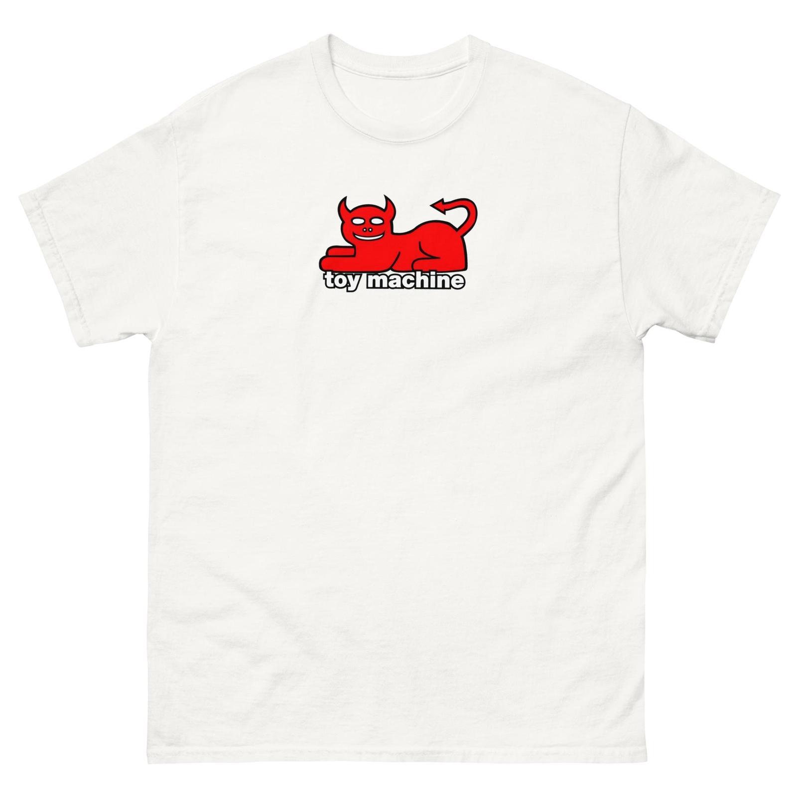 Toy Machine Devil Cat Logo T-Shirt Skateboarding Logo Tee S разноцветный