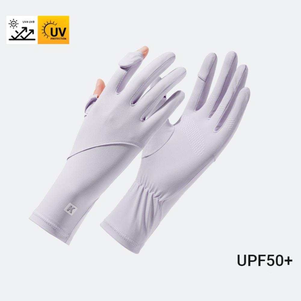New Touch Screen Ice Silk Gloves Anti-UV Highly Elastic Sunscreen Gloves Non-slip Breathable Riding Driving Gloves Summer
