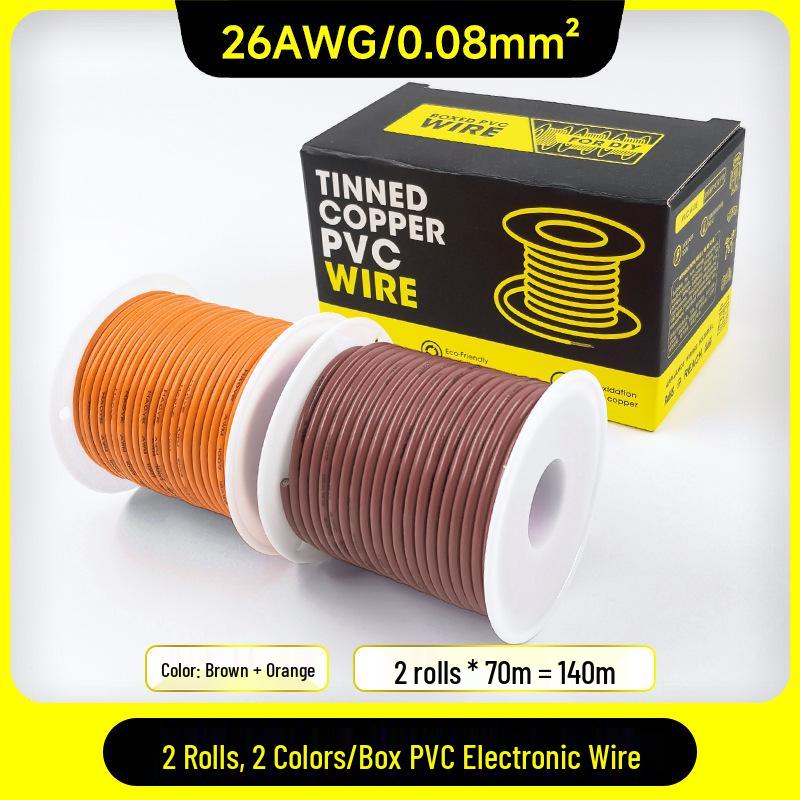 1007 PVC Electronic Wire 16AWG-30AWG Tinned Copper, Flying Lead Aviation Wire