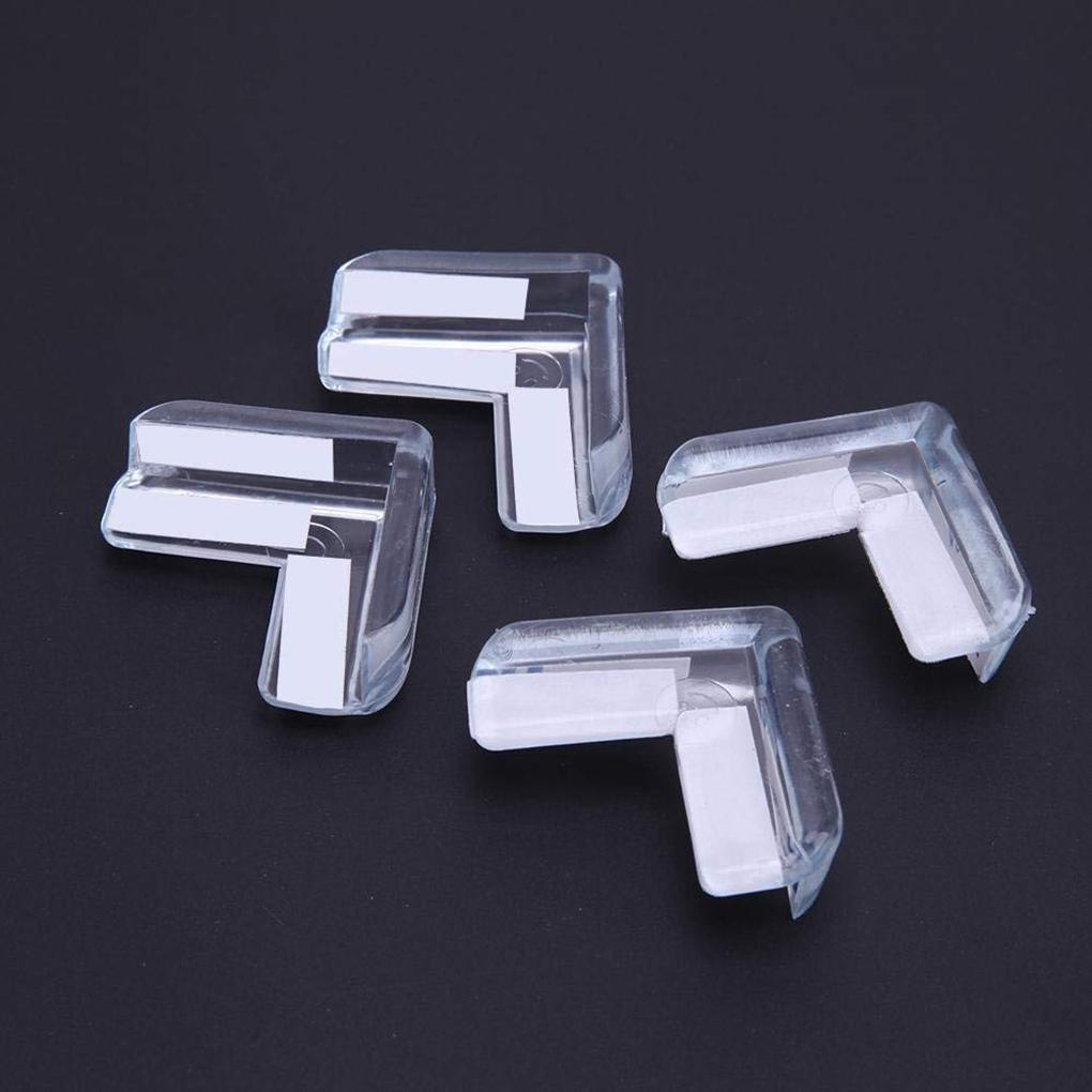 4 Pieces Self-Adhesive PVC Corner Guards Furniture Protector Toilet Window Pads Home Kitchen Children Accessories