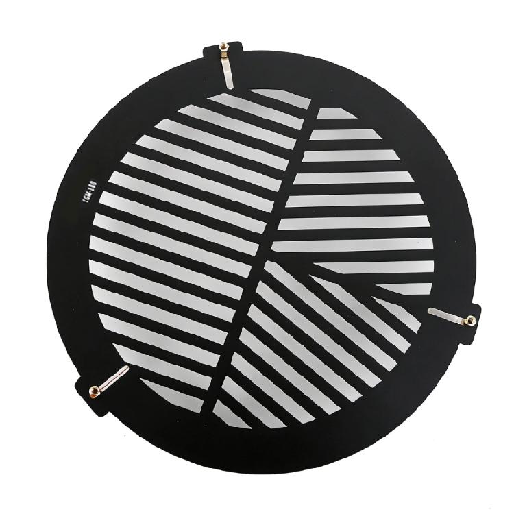 Leghe di Alluminio Maschera di Bahtinov Messa a Fuoco Piastra a Spina di Pesce 60/80/100/140/200/270mm Accessori Astronomici Piastra Metallica a Spina di Pesce