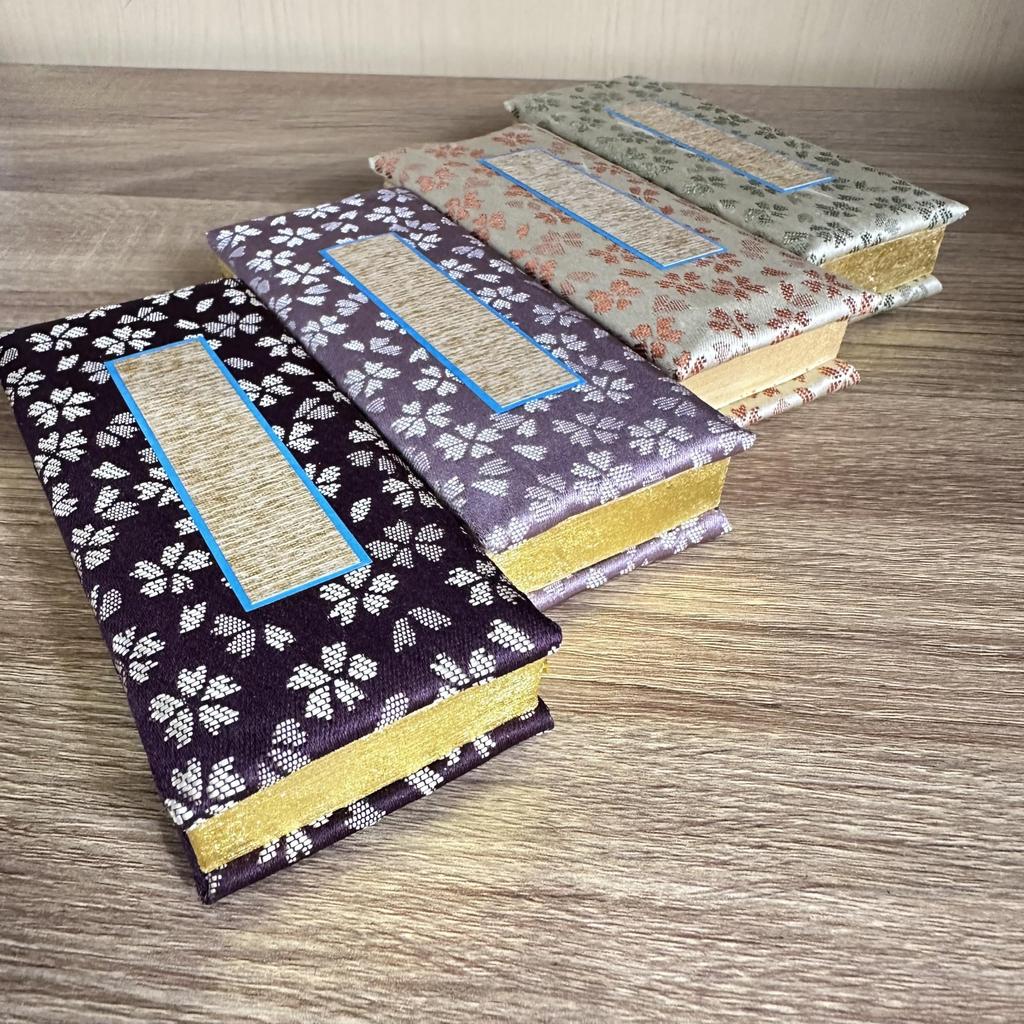 Torinoko Weather Pattern Memorial Book with Date, Purple (4.0 inches)