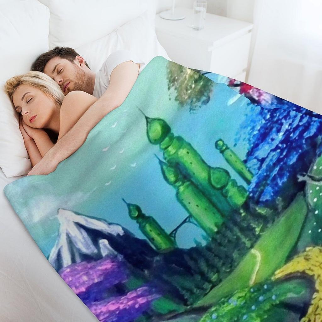Road to the Emerald City Throw Blanket Fashion Sofas Weighted Multi-Purpose Retros Blankets