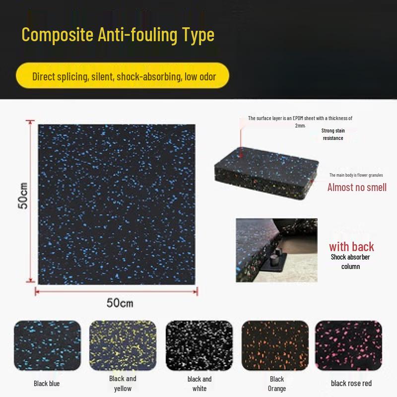 Gym Shock-Absorbing Rubber Floor Mat