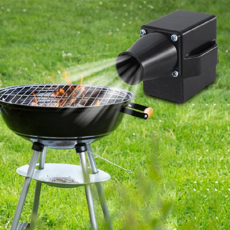 Adjustable BBQ Fan Air Blowers Fan With Double Power Input, for Quick Ignitions and Smokes Clearing Barbecue Tool