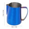 600ml Stainless Steel Titanize Coffee Pitcher Milk Frothing Cup Jug for   Art