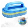 2pcs Handle Sponge Cleaning Brush Stains on Wall Floors and Tiles in Kitchen or Bathroom Household