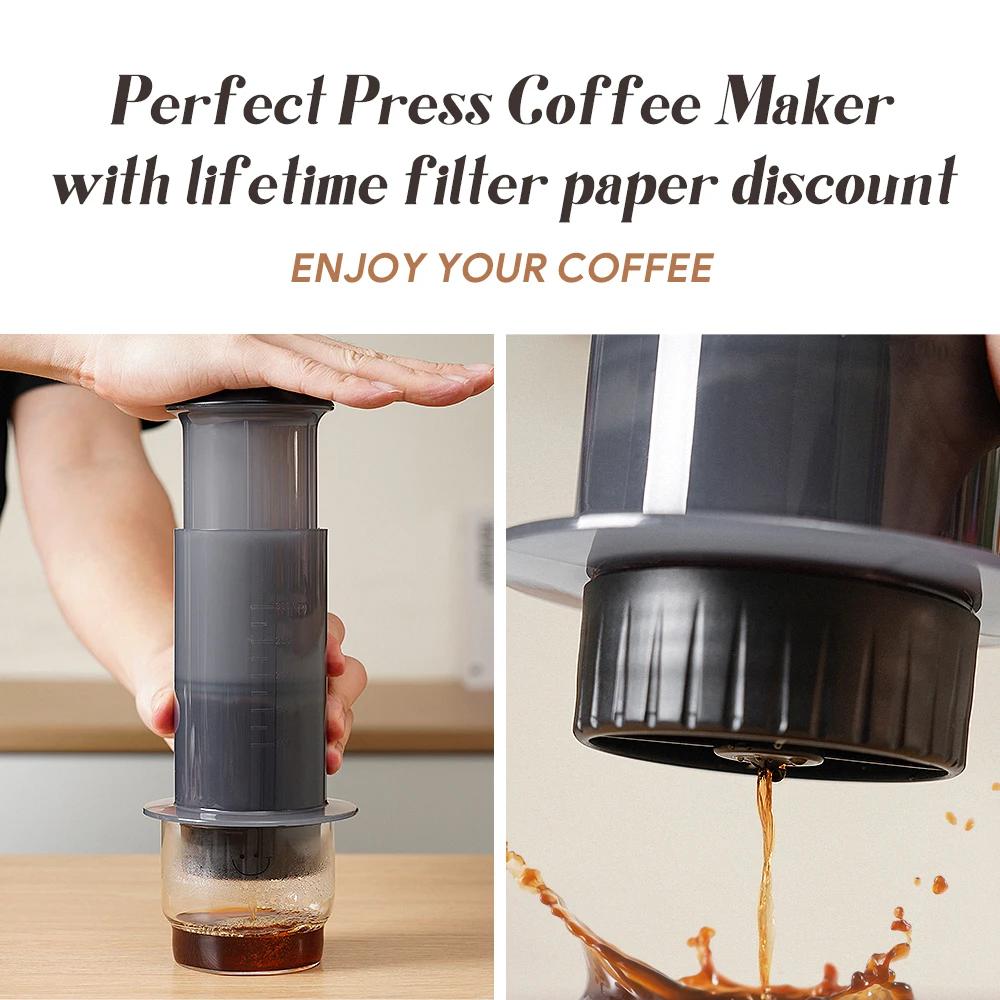 Φορητή Καφετιέρα Espresso Καφετιέρα French Press Κουζινικά Είδη για Aeropress Μηχανή Cafe Press με Κιτ Χαρτιών Φίλτρου