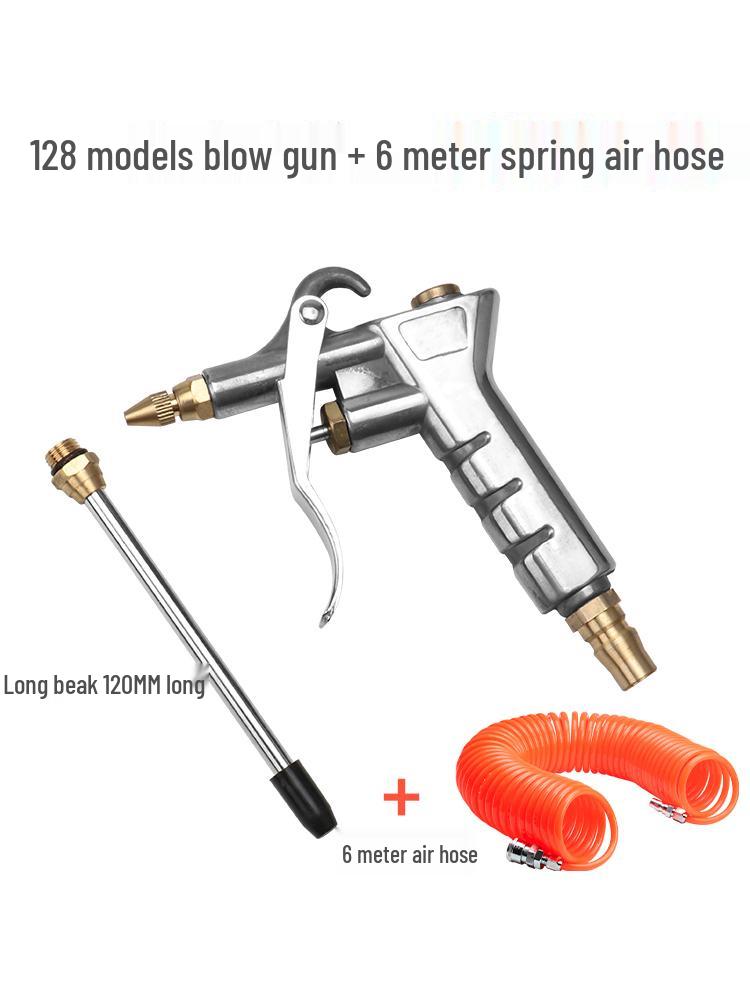 Extended High-Pressure Pneumatic Air Blower & Dusting Gun Tool