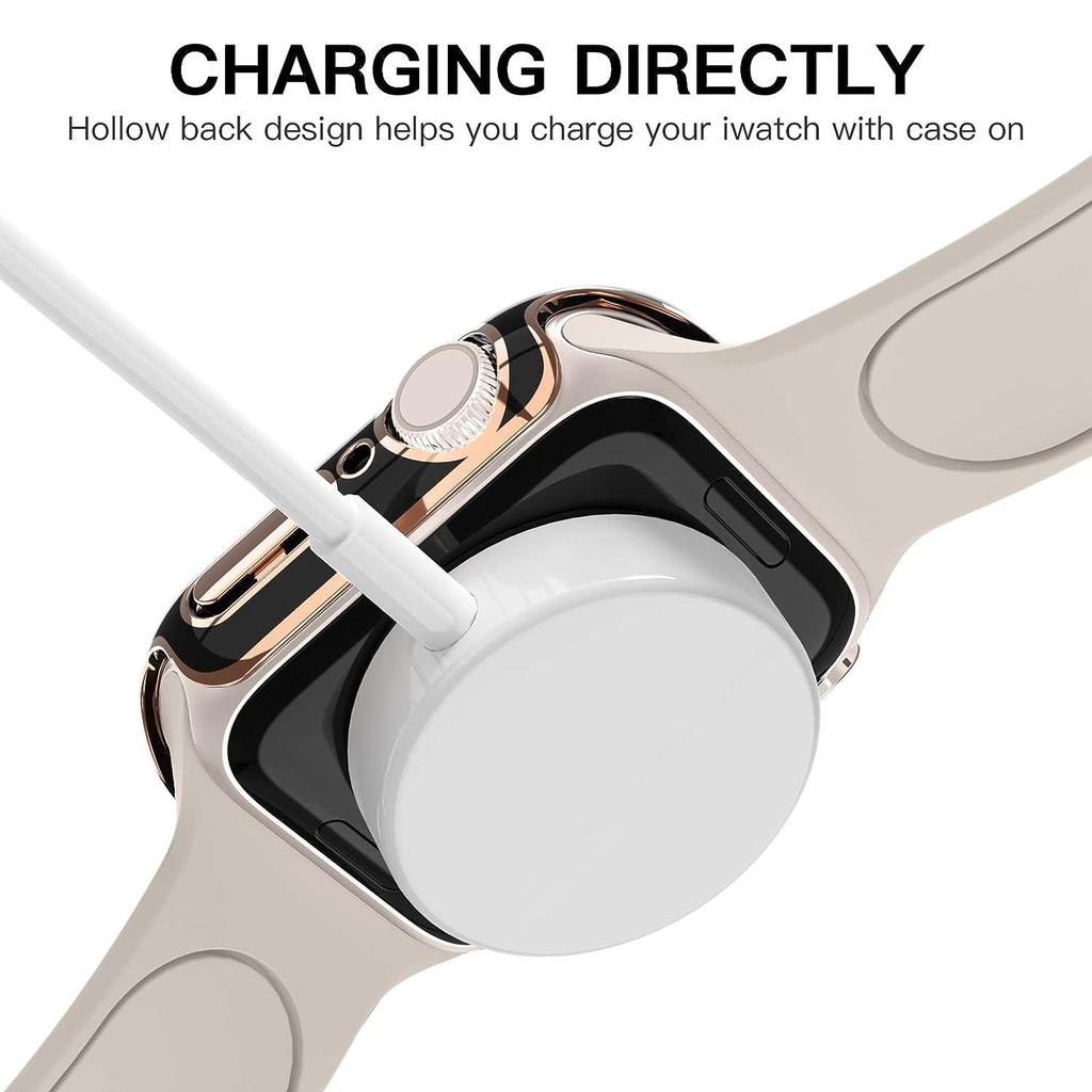 dual color case for Apple Watch S10 42mm 46mm 45mm 44mm PC hollowed out protective case for Iwatch S9 S8 40mm 41mm 38mm