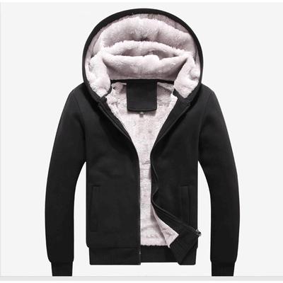 Men's Fashionable Hooded Cardigan: Thickened Winter Sports Hoodie with Fleece Lining
