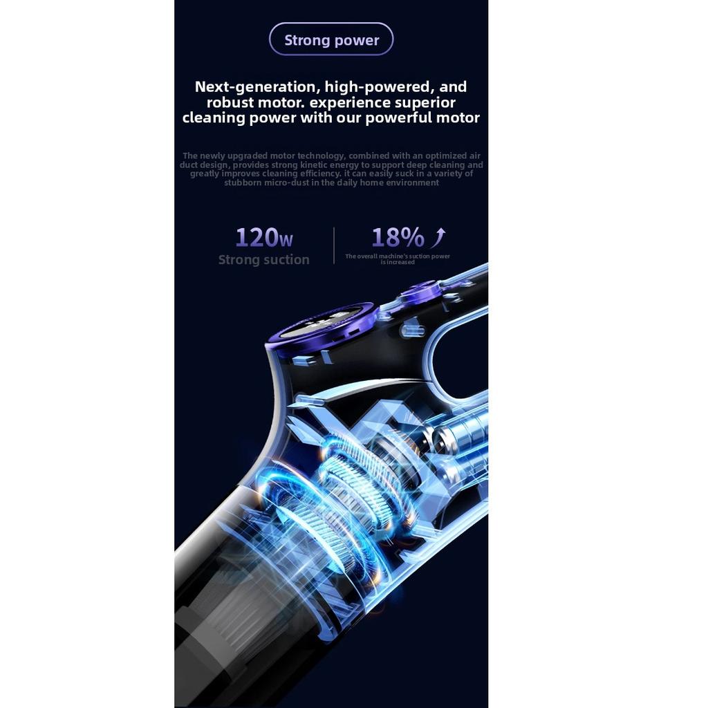 Cordless Handheld Vacuum Cleaner Wet Dry Mop 2-in-1, High Suction Portable Wireless Vacuum for Home and Car Use