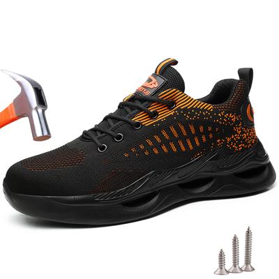 Atmungsaktive Sicherheitsschuhe Herren Damen Leichte Schutzschuhe mit Stahlkappe Unzerstörbare Sicherheitsstiefel Herren Arbeitsschuhe