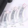 Transparent Butt Plug Soft Anal Plug with Strong Suction Cup G-spot Vaginal Massager Prostate Stimulator Erotic Adult Products