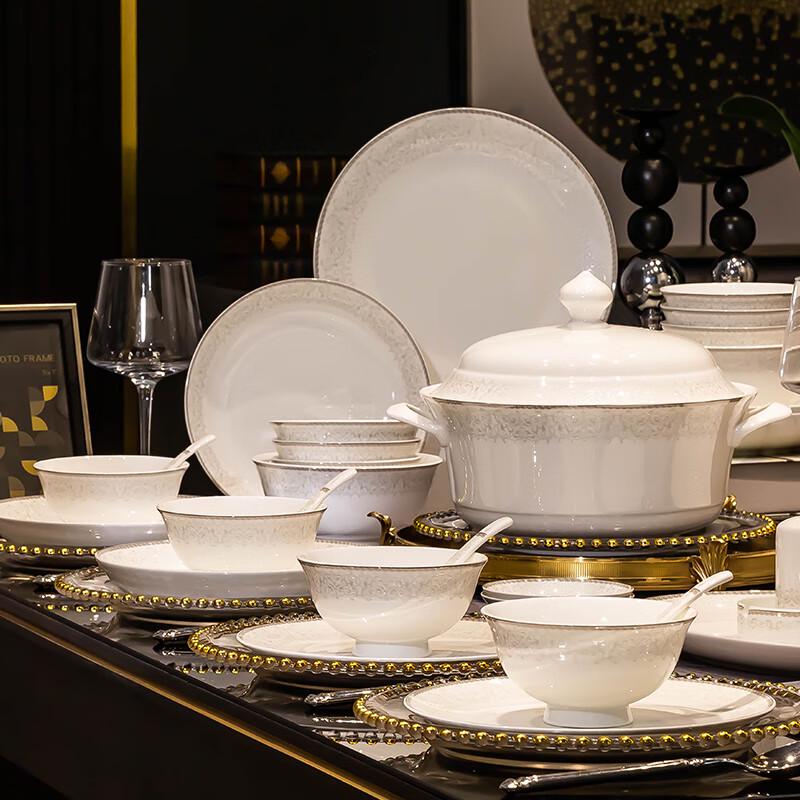 Набор керамической посуды Haoya из 82 предметов, Цзиндэчжэнь