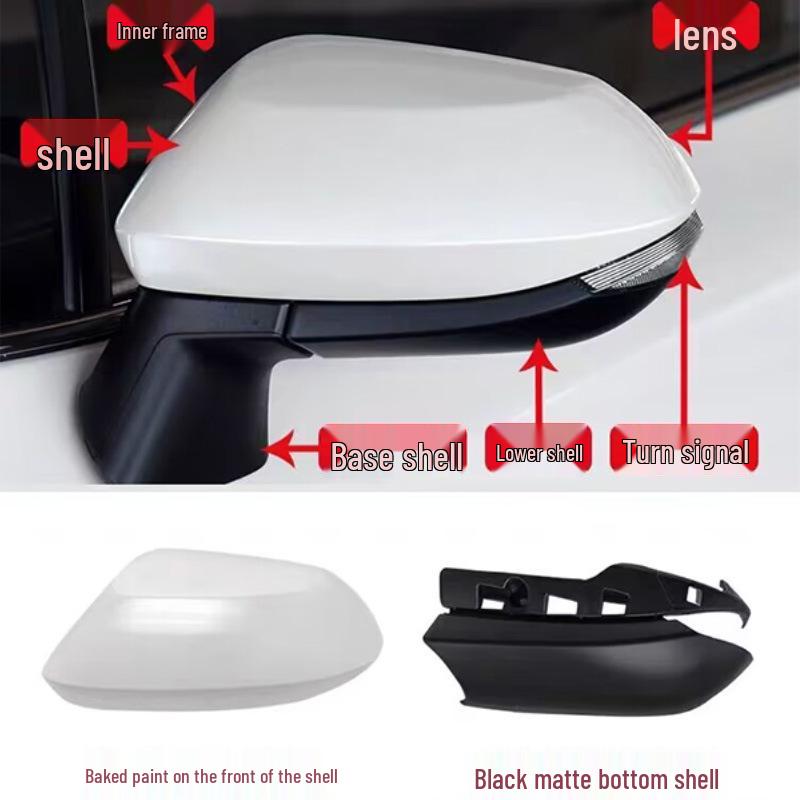 Rearview Mirror Cover with Turn Signal for 2019-2023 Toyota Corolla