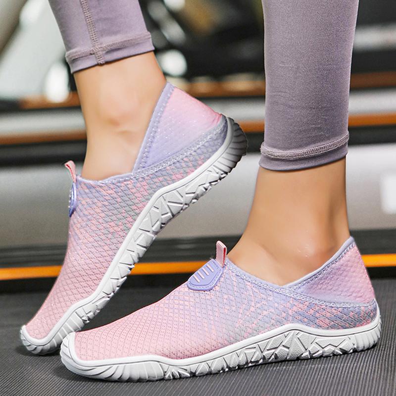 Moda Kadın Erkek Su Ayakkabısı Yalınayak Düz Plaj Ayakkabısı Hızlı Kuruyan Yürüyüş Spor Sandaletleri Hafif Rahat Dış Mekan Ayakkabısı Çift 46