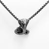 European and American Punk Style Street Trend Men's Trendy Snake Shaped Pendant Necklace Accessories