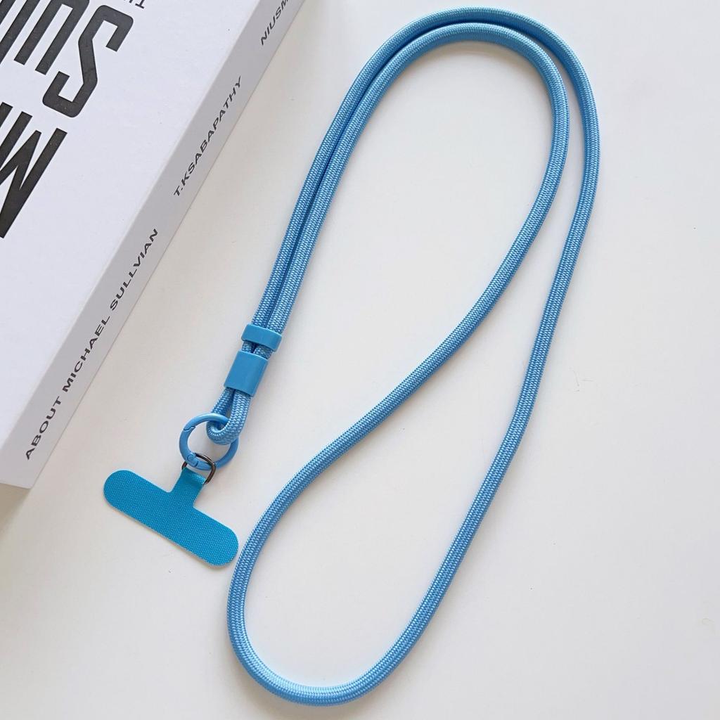Personalize Trend Solid Color Mobile Phone Lanyard Diagonal Span Crossbody Long Rope Shoulder Strap Rope Necklace