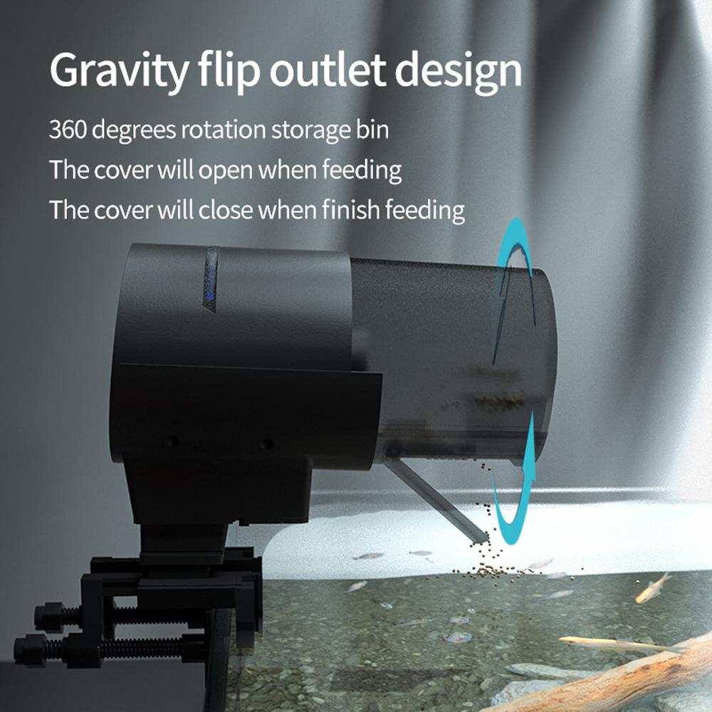 210ML Grote Capaciteit Visvoerautomaat Mobiele Telefoon APP Bediening WiFi Intelligente Timer Automatische Voederbak Aquarium Goudvis Voederbak