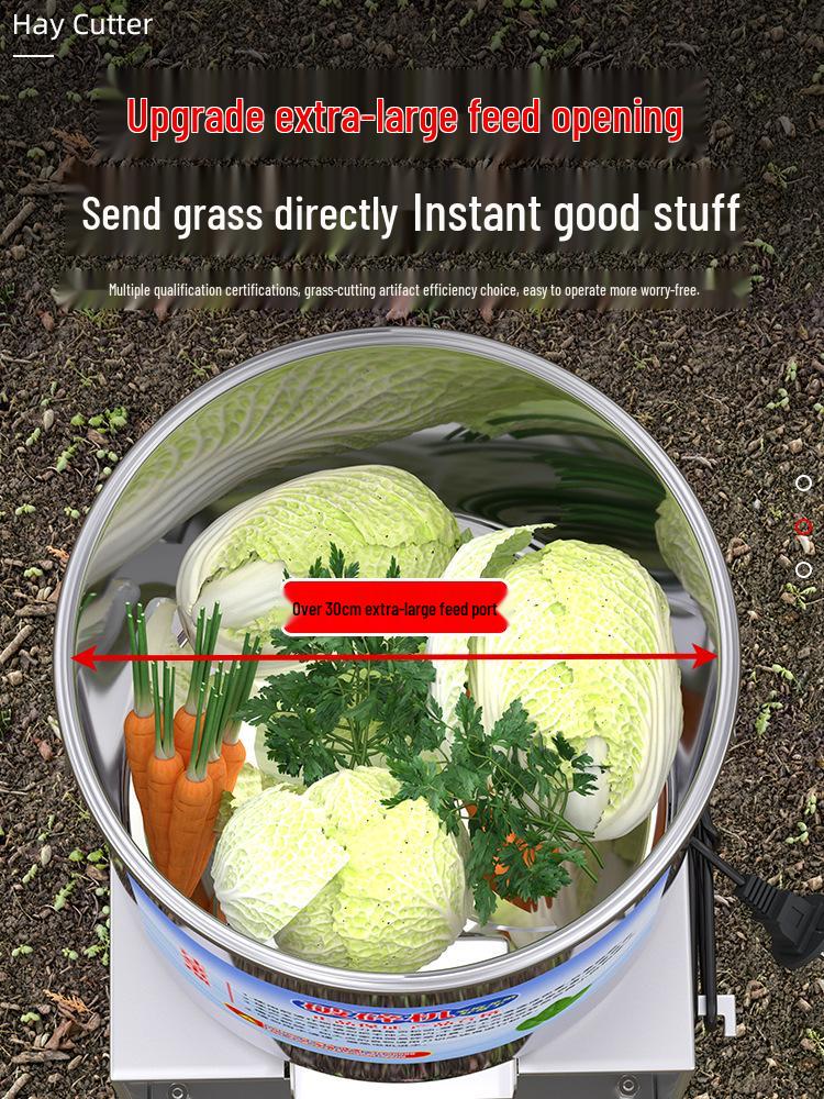 Gemüseschneider & Geflügelfutter-Mühle aus Edelstahl