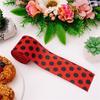 4 Roll Labybug Ribbon 5Yard/Roll Ladybird Ribbon Decorative Ribbon for Gift Wrapping, Party Decorations, Hair Bows
