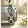 Korean-Inspired Love Note Mirror Bag Accessories Fashion Star Keychain Double-Sided Makeup Mirror Keychain Bag Hanging Decor