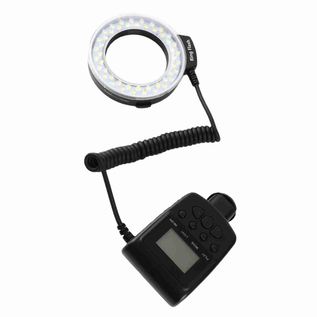 Portable LED Ring Flash Battery Operated Fill Light with Color Filters Adapter Photography