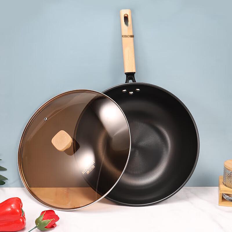 KOBACH Wrought Iron Non-Stick Wok 32cm