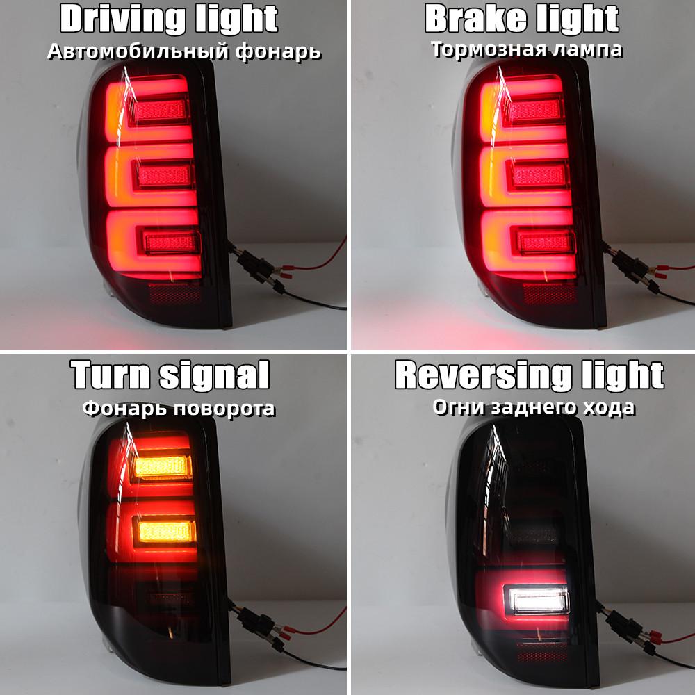 LED Rear Tail Lights For Mitsubishi L200 Triton Colt 2005-2014 Turn Signal Warning Light Brake Fog Driving Lamp Car Accessories