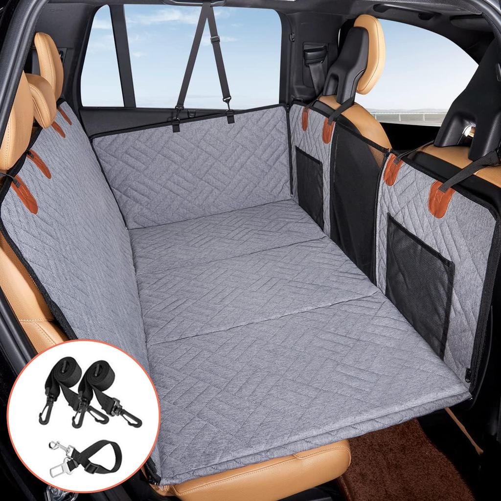 Removable Car Mat Hardboard Extension Dog Kennel Waterproof Scratch Proof Car Pet Hammock Rear Seat Travel Mat Dog Seat Cover