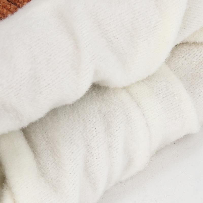 Winter neu niedlicher Bär warmer Ohrenschützer Plüschwollmütze Babymütze Herbst und Winter Bommel Strickmütze