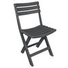3 Piece Foldable Bistro Set Anthracite Grey