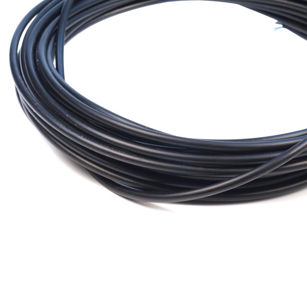 BWR5629 Steel Cable Rope Wire Sound Isolation Protection Hose Inner Diameter 1.2 Mm Outer Dia 4 Mm Length 10 Meters for Universal Many Car Motorcycle