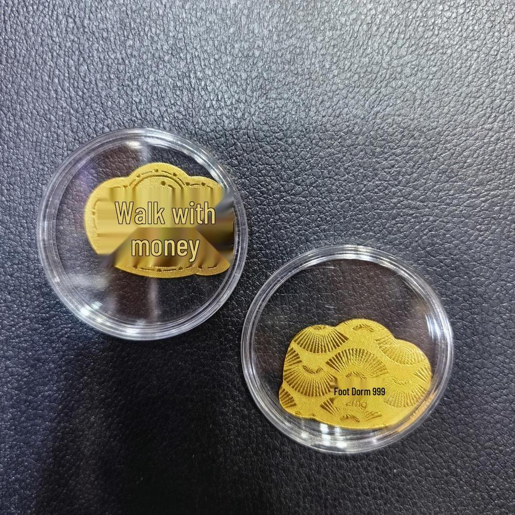 Gold Mobile Phone Sticker 999 Pure Gold - Prosperity & Wealth Charm Gift