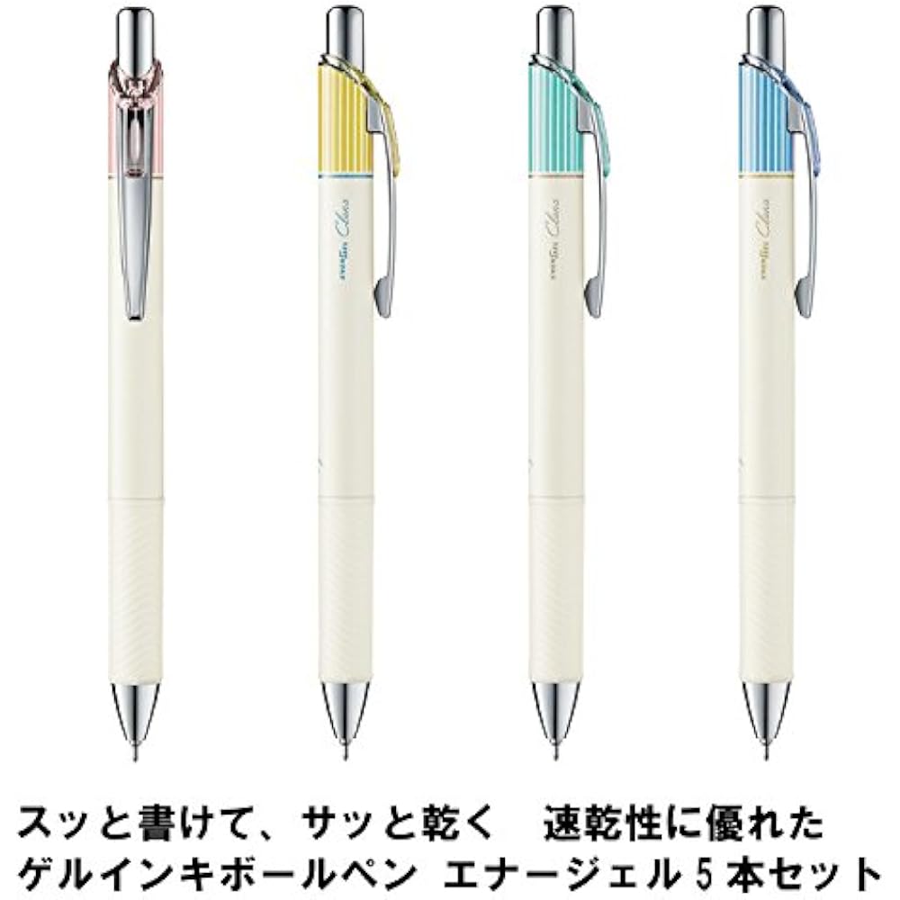 Pentel Ballpoint Pen Gel Ink Gel Crena 0.5mm BLN75L4STAMZ Black 4
