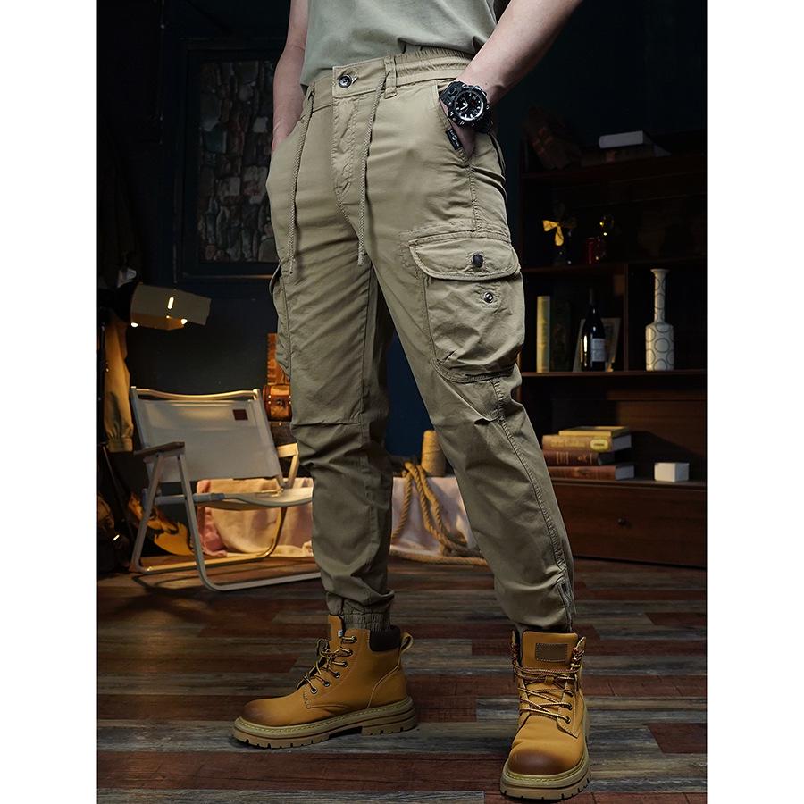 

Мужские ретро повседневные хлопковые брюки с несколькими карманами 33 for 150-160 Jin