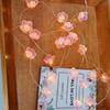 20LEDS Cherry Blossom Light Fairy String Night Lights Pink Flower String Lamps Battery Power For Christmas Garland Decoration