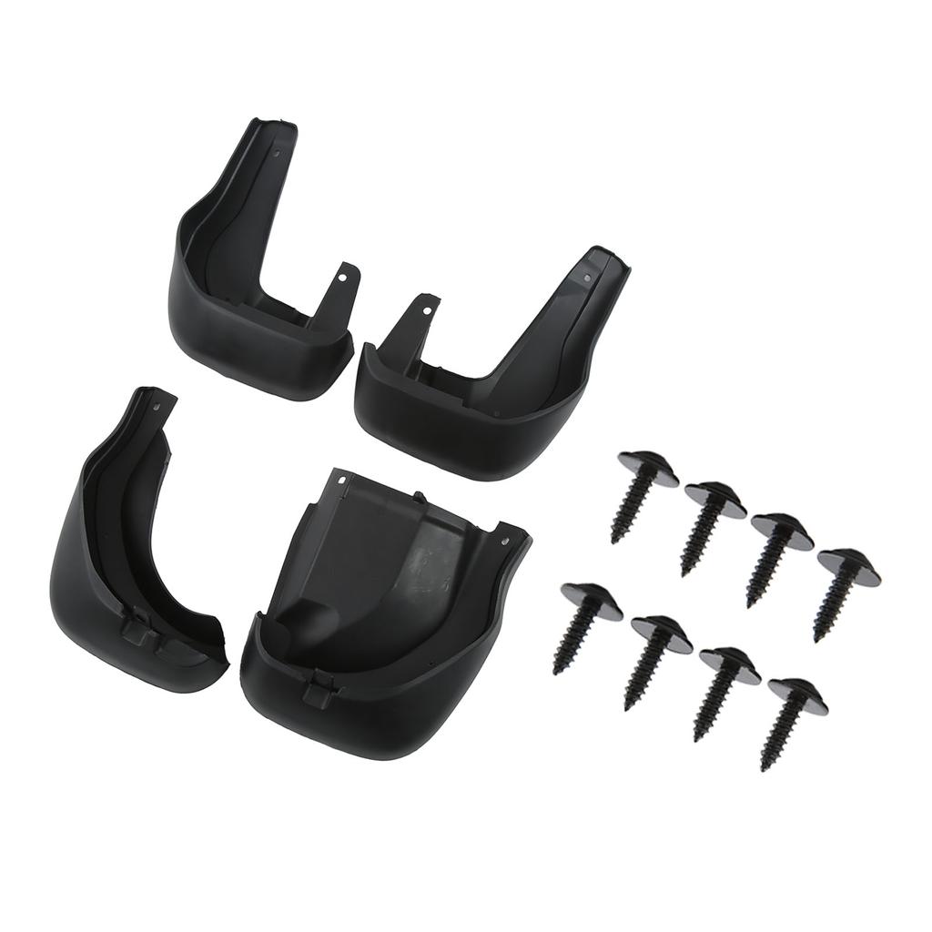 4-delat set Bilstänkskärmar Fram Bak Stänkskydd Stänkskärmar Svart Ersättning för CRV 20122016